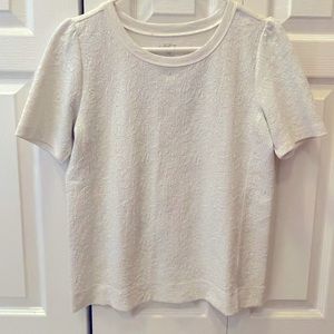LOFT Textured Blouse - Cream